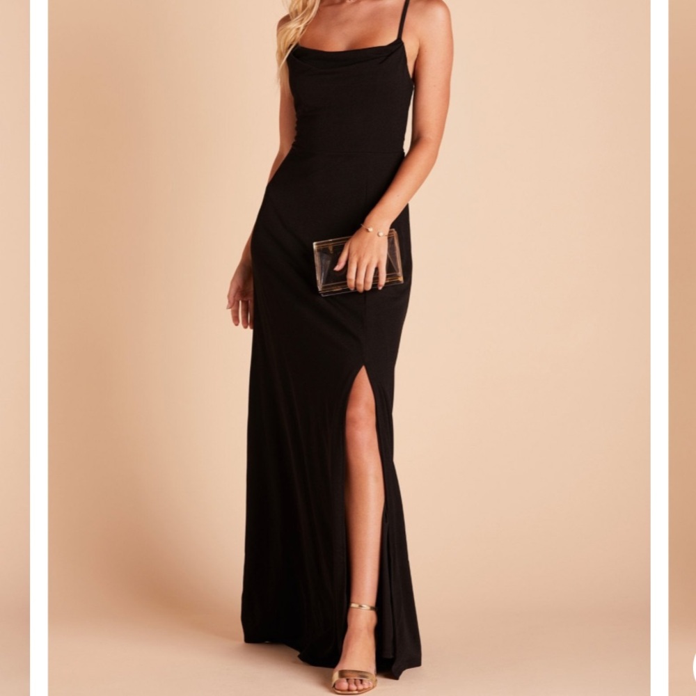 Birdy Grey Black Crepe Ash Dress